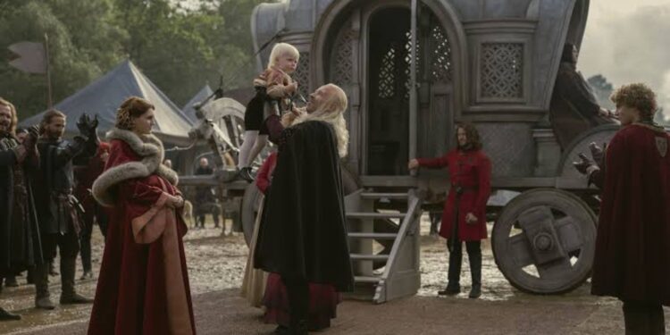 King Viserys and Aegon II in House of the Dragon