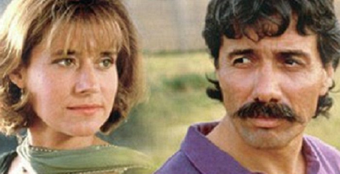 Edward James Olmos and His Second Wife Lorraine Bracco in Talent for the Game (1991)