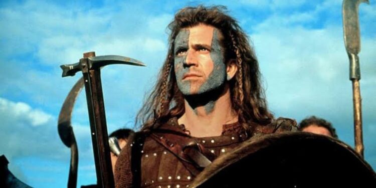 Mel Gibson in Braveheart