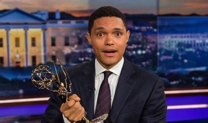 Noah displays one of his awards - Trevor Noah facts