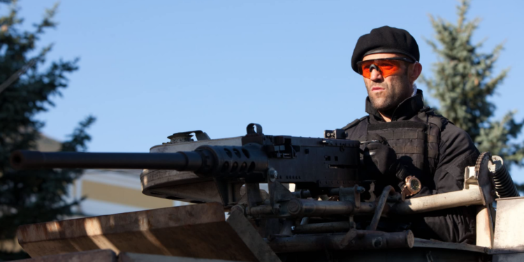 Jason Statham in The Expendables 2