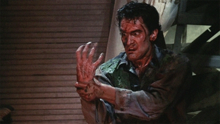 Bruce Campbell in Evil Dead 2 (1987) - Evil Dead Movies ranked