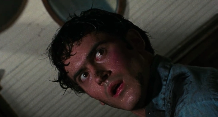 The then-23 years old Bruce Campbell in The Evil Dead (1981) - Evil Dead Movies ranked