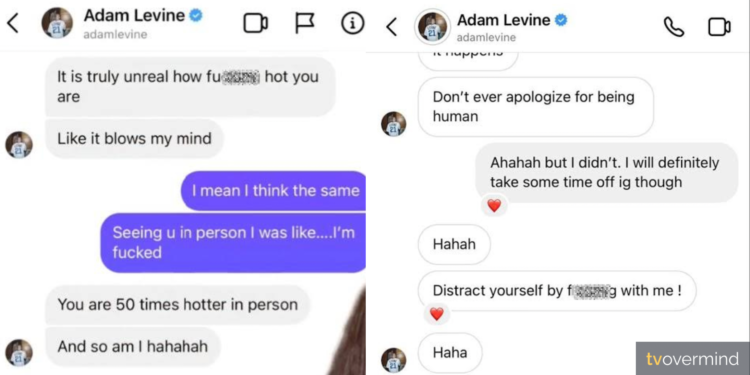 Adam Levine’s Alleged Text Messages: A Recap - TVovermind