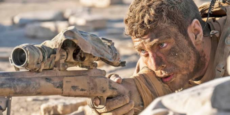 Aaron Taylor-Johnson in The Wall (2017)