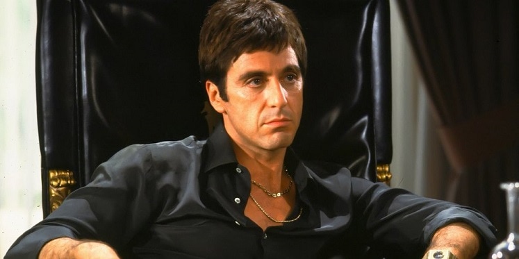 Al Pacino as Tony Montana in Black Shirt