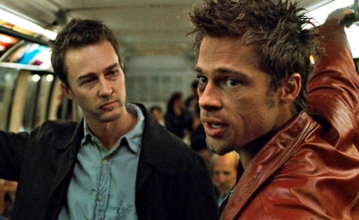 Brad Pitt as Tyler Durden in Fight Club