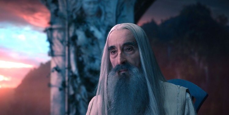 Christopher Lee as Saruman in Lord of the Rings