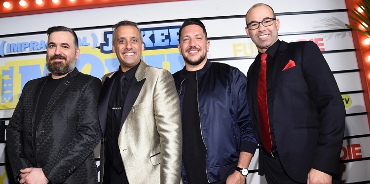 Joe Gatto with rest of the Impractical Jokers cast