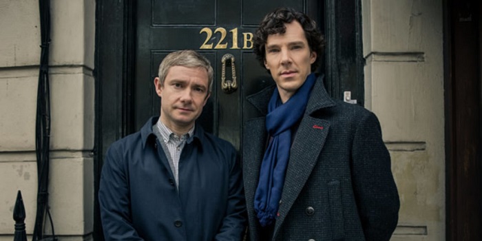 Watson and Sherlock Holmes in Sherlock TV Series