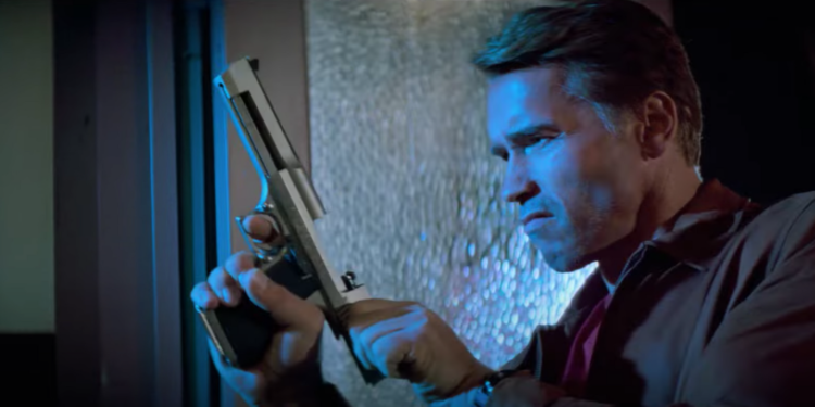 Arnold Schwarzenegger as Jack Slater in Last Action Hero