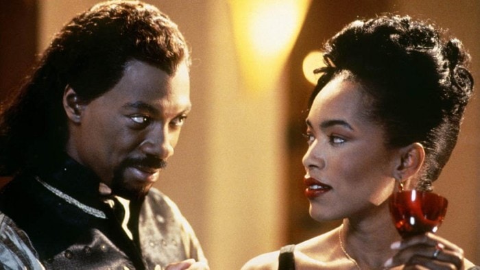 Eddie Murphy and Angela Bassett in Vampire in Brooklyn (1995)