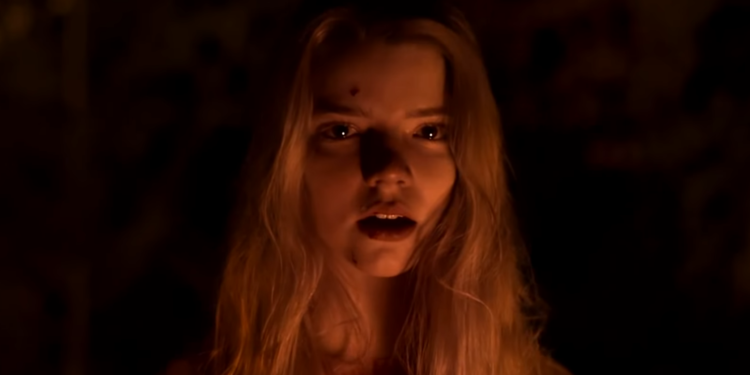 Anya Taylor-Joy, as Thomasin, in the ending of The Witch