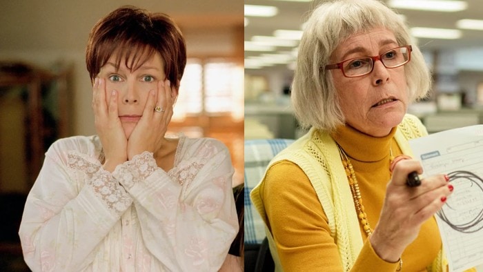 Jamie Lee Curtis in Freaky Friday (2003) and Everything Everywhere All at Once (2022)