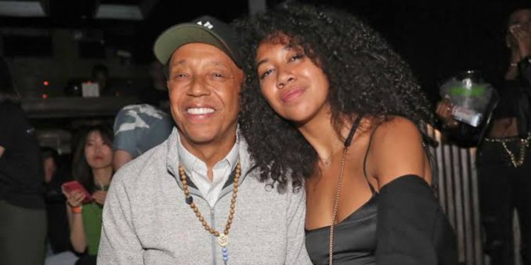 Aoki Lee Simmons and dad Russell Simmons