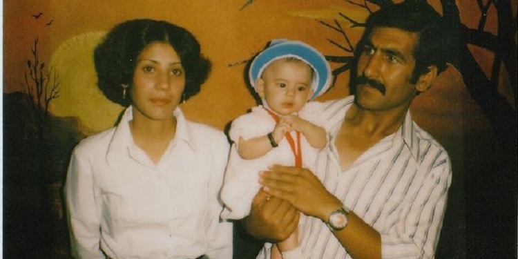 Baby Khatira Rafiqzada with her parents