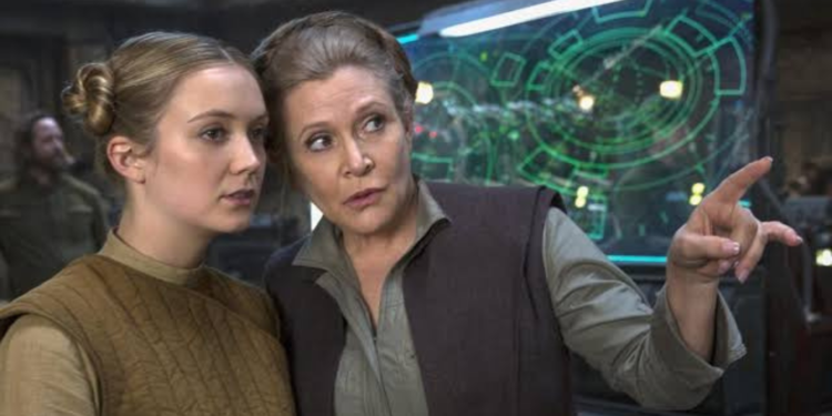 Billie Lourd and Carrie Fisher