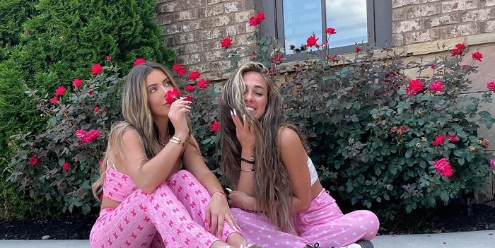 Brielle Biermann with Sister Ariana