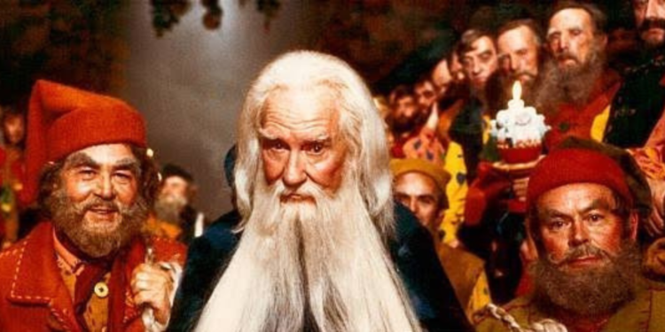 Burgess Meredith in Santa Claus: The Movie