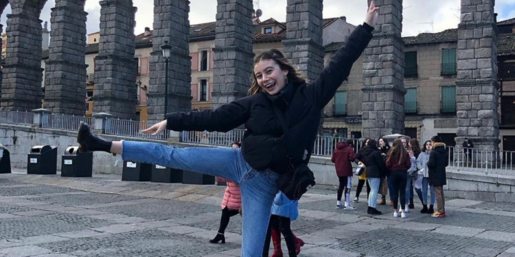 G Hannelius in Segovia, Spain