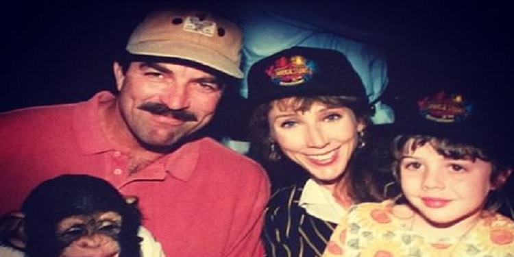 Tom Selleck and Jillie Mack with their daughter