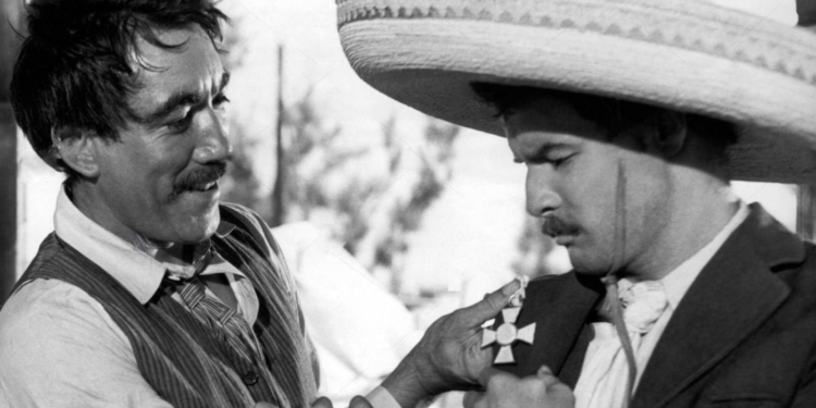 Marlon Brando and Anthony Quinn in Viva Zapata! (1952)