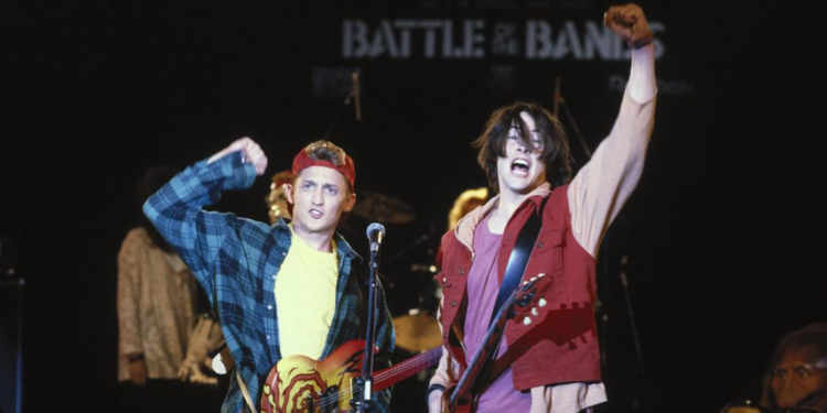 Keanu Reeves and Alex Winter in Bill & Ted's Bogus Journey (1991)