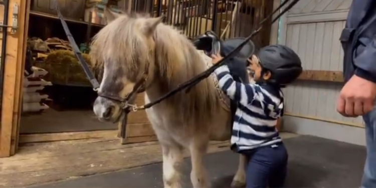 Zoey Klein horse riding