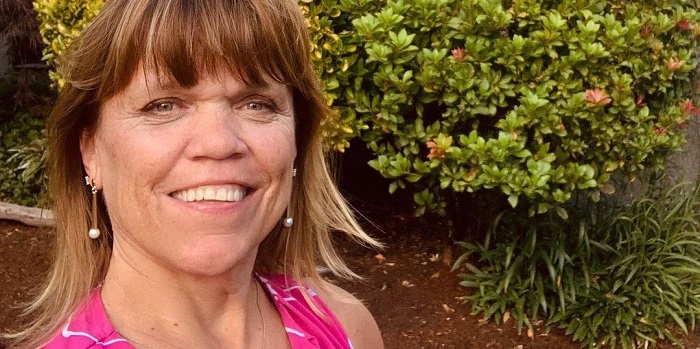 Amy Roloff with her Plants