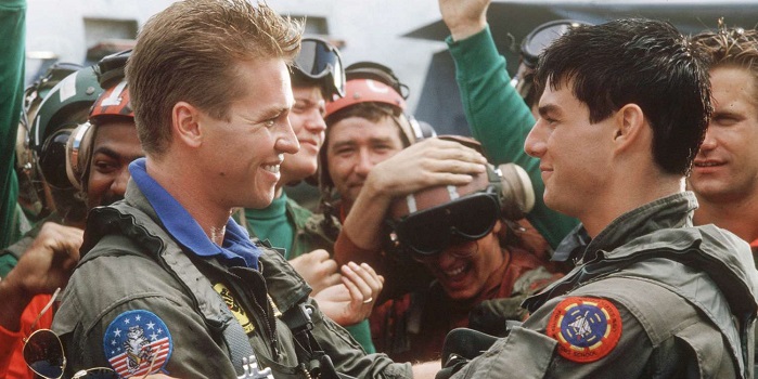 Maverick and Iceman in Top gun