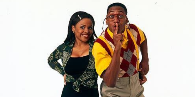 Michelle Thomas and Jaleel White