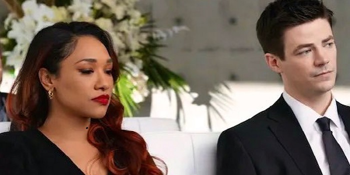 The Flash stars Grant Gustin and Candice Patton