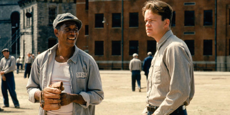 Morgan Freeman and Tim Robbins in The Shawshank Redemption