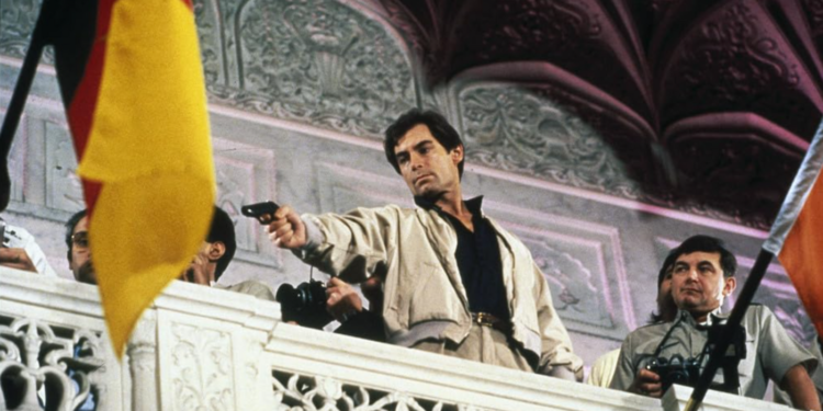 Timothy Dalton as James Bond in The Living Daylights