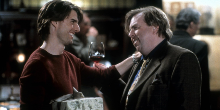 Tom Cruise and Timothy Spall in Vanilla Sky