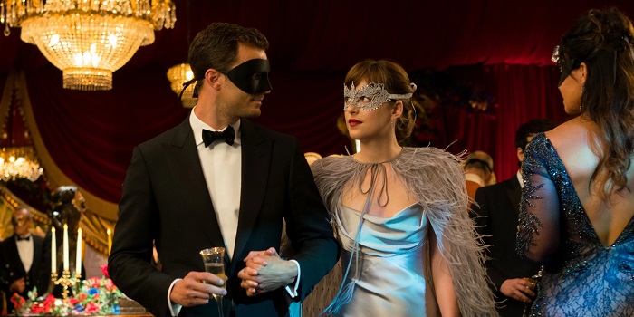 Anastasia and Christian in a Masquerde Ball