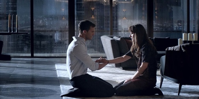 Anastasia and Christian in the movie