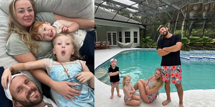 Jamie Otis-Hehner And Doug Hehner with their kids