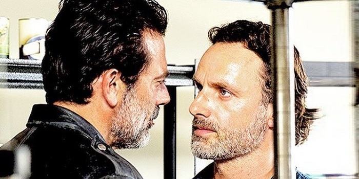  Jeffrey Dean Morgan and Andrew Lincoln in The Walking Dead