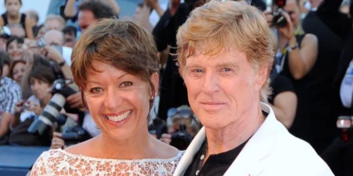 Robert Redford and Sibylle Szaggars