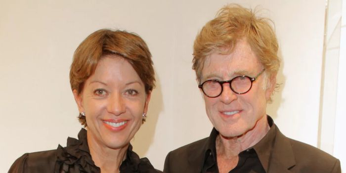 Robert Redford and Sibylle Szaggars