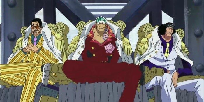 The three admirals One Piece