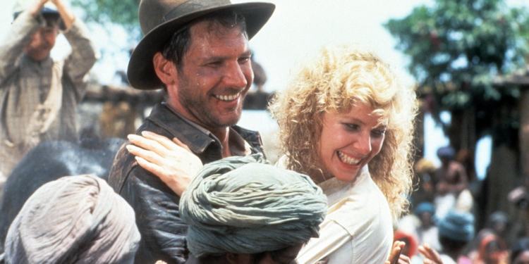 Harrison Ford and Kate Capshaw in Indiana Jones and the Temple of Doom (1984)