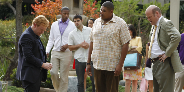 David Caruso, Rex Linn, and Omar Benson Miller in CSI: Miami (2002)