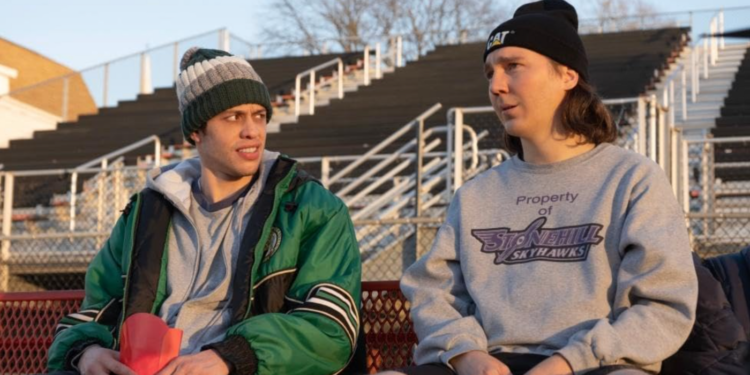 Paul Dano and Pete Davidson in Dumb Money (2023)