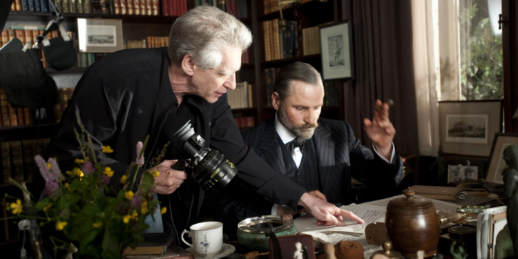 David Cronenberg and Viggo Mortensen BTS of A Dangerous Method (2011)