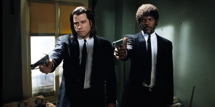 Samuel L. Jackson and John Travolta in Pulp Fiction (1994)