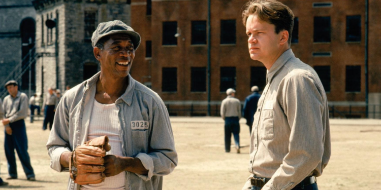 Morgan Freeman and Tim Robbins in The Shawshank Redemption (1994)