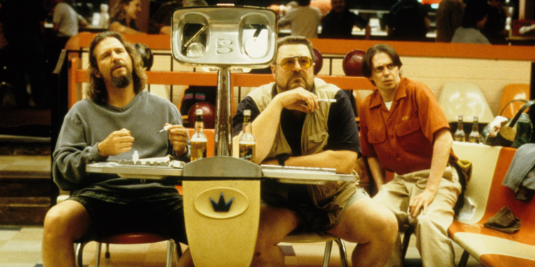 Steve Buscemi, Jeff Bridges, and John Goodman in The Big Lebowski (1998)