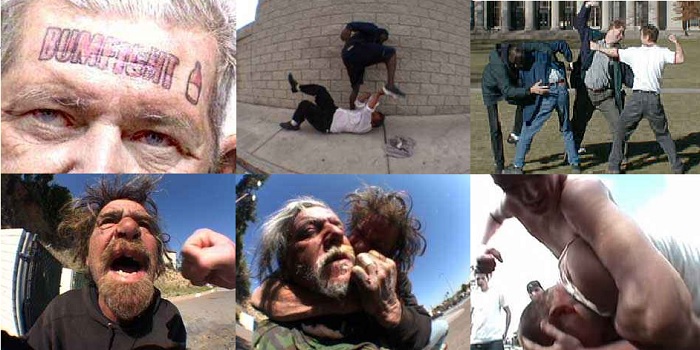 Collection of screenshots from Bumfights films